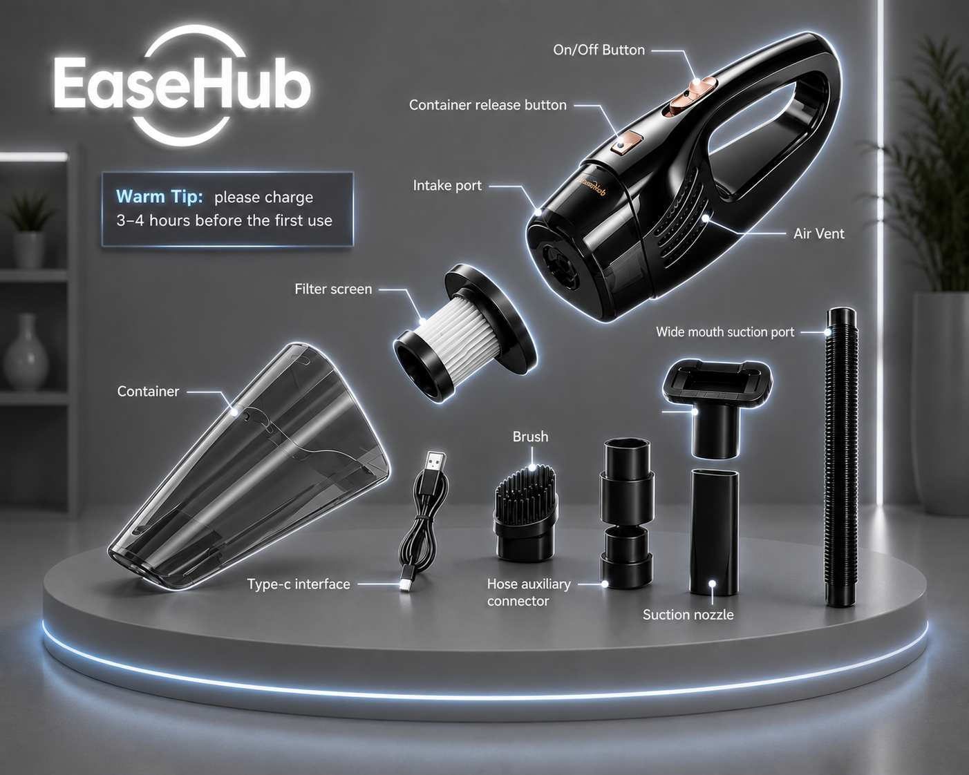 Cordless Handheld Vacuum Cleaner